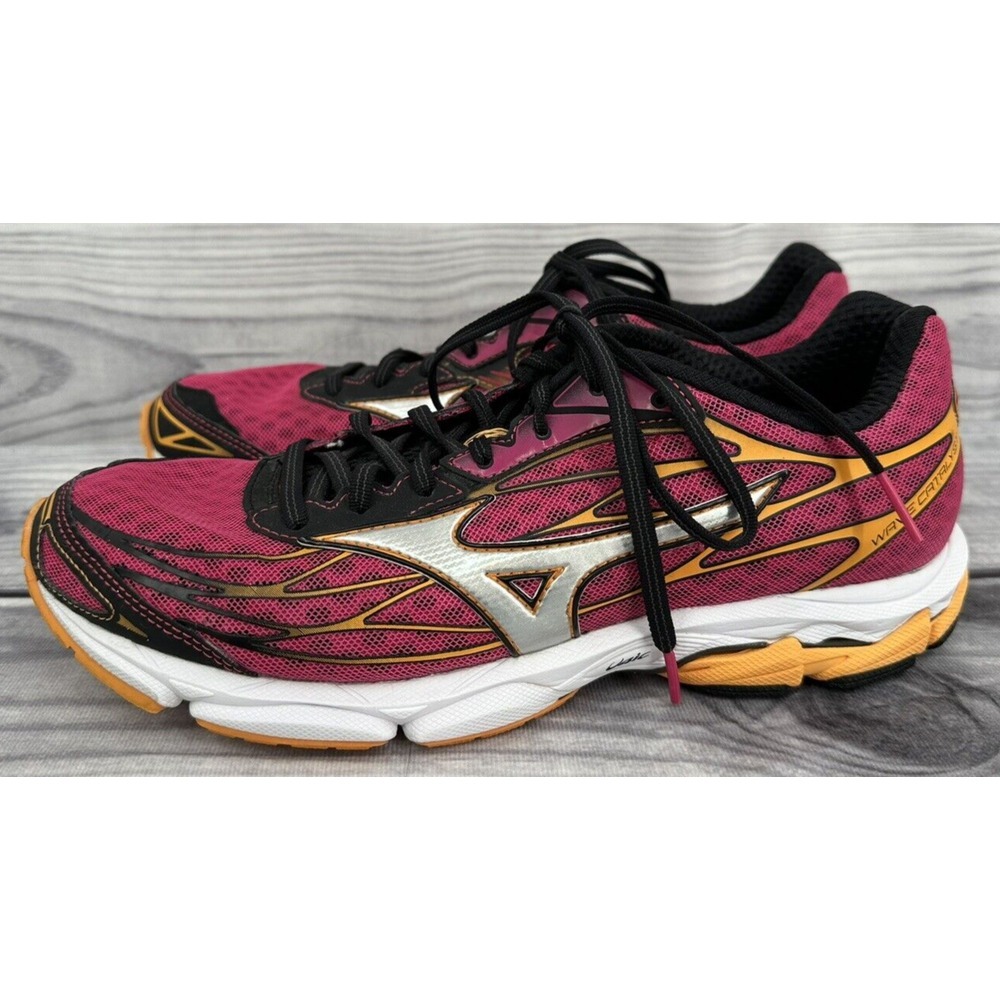 MIZUNO WAVE CATALYST RUNNING SHOES Women's Size 10 PINK / ORANGE